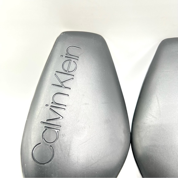 Calvin Klein Womens Alanta 2 Black Leather Square Toe Classic Pumps Heels Shoes - Picture 10 of 14